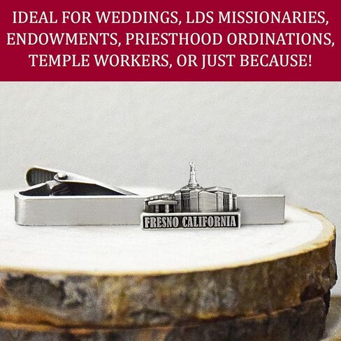 Lifebeats San Diego California Temple Antique Silver Temple Tieclip by Ringmasters, not_known in Saudi Arabia