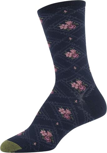 جوارب نسائية من GOLDTOE بتصميم الزهور الماسية، 3 أزواج in Kuwait