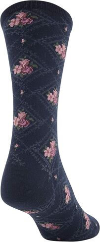 جوارب نسائية من GOLDTOE بتصميم الزهور الماسية، 3 أزواج in Kuwait