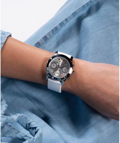 GUESS Ladies 38mm Watch - Iridescent Strap Silver Dial Iridescent Case in Saudi Arabia