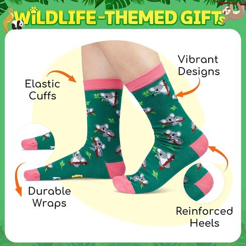 HAPPYPOP Funny Koala Gifts for Girls Women Men Koala Bear Gifts, Fun Koala Socks Women Men in Saudi Arabia