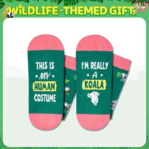 HAPPYPOP Funny Koala Gifts for Girls Women Men Koala Bear Gifts, Fun Koala Socks Women Men in Saudi Arabia