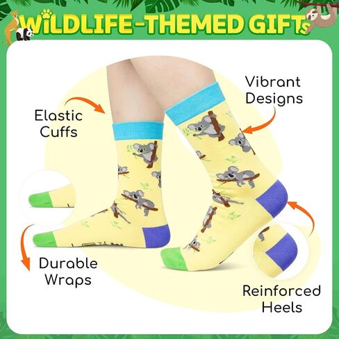 HAPPYPOP Funny Koala Gifts for Girls Women Men Koala Bear Gifts, Fun Koala Socks Women Men in Saudi Arabia