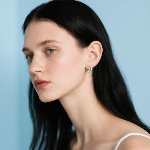 Music Note Earrings Studs for Women, Girl, Star/Flower Earring Gift for Music Lovers, S925 Sterling Silver Sensitive Earrings for Women Hypoallergenic Studs in Kuwait