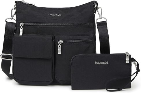 Baggallini Modern Everywhere Slim Crossbody - Water-resistant Crossbody Bag for Women - Easy-Access Phone Pocket in Saudi Arabia