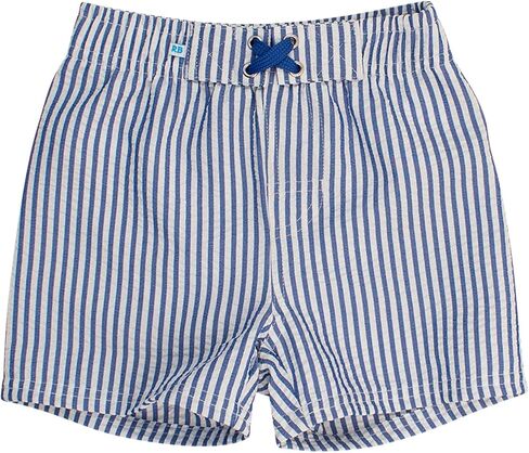 RUGGEDBUTTS Periwinkle Blue Seersucker Swim Trunks - 2T, Blue, 24 Months in Saudi Arabia