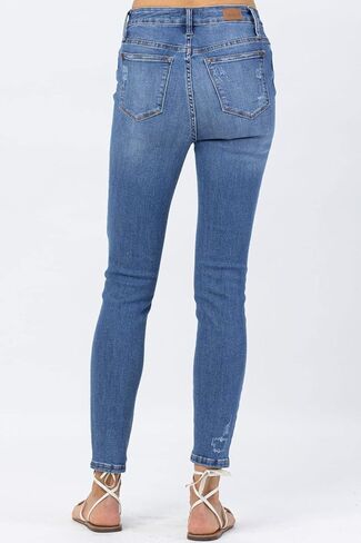 Judy Blue Women's High Waist Lemon Patch Skinny Jeans (20W, Medium Blue) in Saudi Arabia