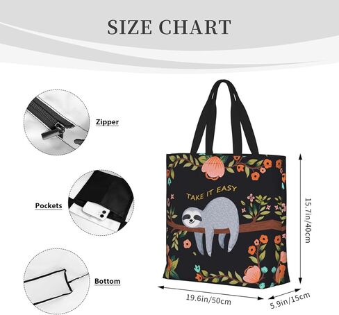 AMORVITA Cat Tote Bag for Women with Zipper Pockets Handles - Reusable Grocery Bags Foldable Beach Bag Shopping Bags Handbag Cute Cat Lover Gifts Large Utility Tote Bag for Travel Gym School Work in Kuwait