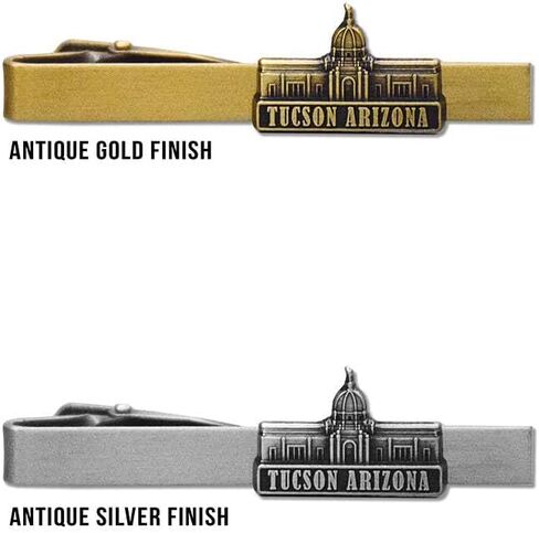 Lifebeats Houston Texas Antique Silver Temple Tieclip by Ringmasters in Saudi Arabia