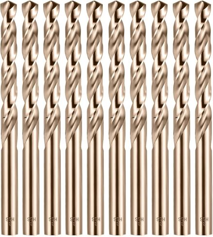 9mm Cobalt Drill Bit Set, M35 Twist HSS Drill Bits Straight Shank, 9mm High Speed Steel Drill Bits for Drilling in Hard Metal, Stainless Steel, Cast Iron in Kuwait