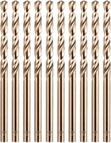9mm Cobalt Drill Bit Set, M35 Twist HSS Drill Bits Straight Shank, 9mm High Speed Steel Drill Bits for Drilling in Hard Metal, Stainless Steel, Cast Iron in Kuwait