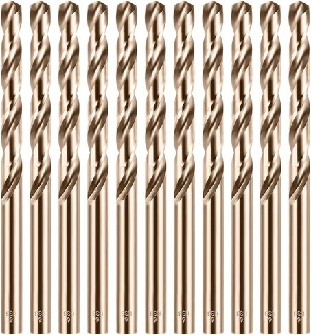 9mm Cobalt Drill Bit Set, M35 Twist HSS Drill Bits Straight Shank, 9mm High Speed Steel Drill Bits for Drilling in Hard Metal, Stainless Steel, Cast Iron in Kuwait
