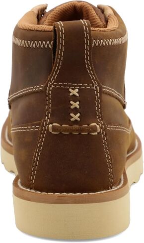 Twisted X Mens 4" Wedge Sole Boot, Distressed Saddle & Cognac, 10 M in Saudi Arabia