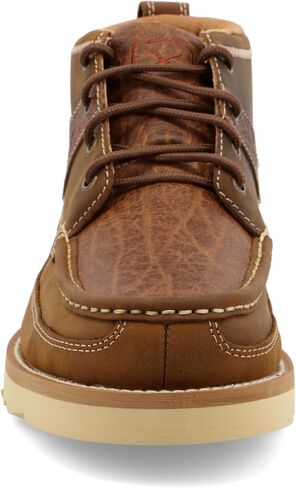 Twisted X Mens 4" Wedge Sole Boot, Distressed Saddle & Cognac, 10 M in Saudi Arabia