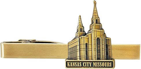 Los Angeles California Antique Gold Temple Tieclip by Ringmasters, not_known in Saudi Arabia