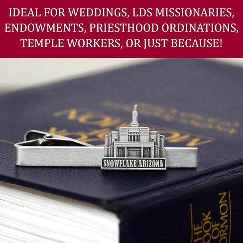 Lifebeats Spokane Washington Temple Antique Silver Temple Tieclip by Ringmasters, not_known in Saudi Arabia