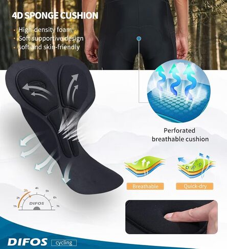 DIFOS Men Cycling Bib Shorts with Padding Compression Shorts Bibs for Men Summer Bike Bibs Padded Shorts,Bibs Overallsfor in Saudi Arabia