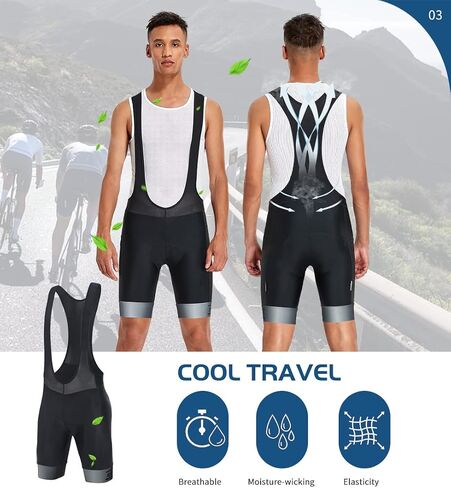 DIFOS Men Cycling Bib Shorts with Padding Compression Shorts Bibs for Men Summer Bike Bibs Padded Shorts,Bibs Overallsfor in Saudi Arabia