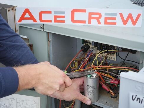 ACECREW 40+5 فائق التوهج مكثف 40/5 440VAC UL مكثف تشغيل مزدوج عالي الجودة لتشغيل محرك التيار المتردد أو تشغيل المروحة أو المكثف المستقيم 40 + 5 in Kuwait