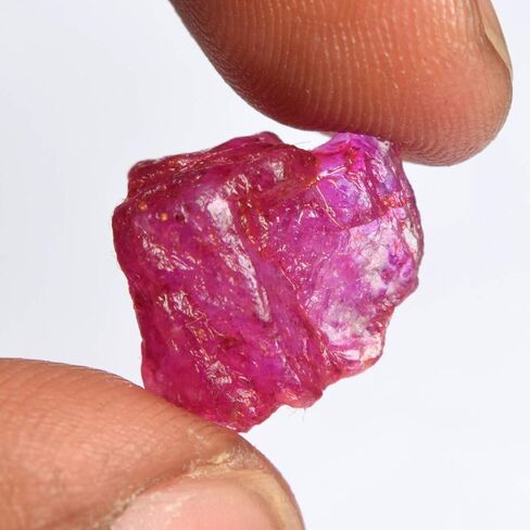 GEMHUB Untreated Raw Rough Ruby 30.50 Ct. Certified Healing Crystal Natural Red Ruby Gemstone in Saudi Arabia