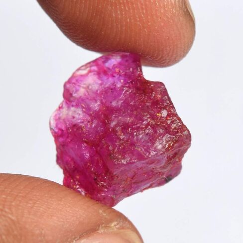 GEMHUB Untreated Raw Rough Ruby 30.50 Ct. Certified Healing Crystal Natural Red Ruby Gemstone in Saudi Arabia
