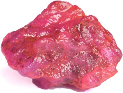 GEMHUB Untreated Raw Rough Ruby 30.50 Ct. Certified Healing Crystal Natural Red Ruby Gemstone in Saudi Arabia