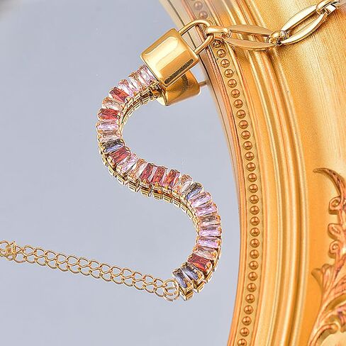 Anti-Tarnish Cuff Tennis Bracelet for Women Cubic Zirconia Promise Bracelets Engraved Always and Forever Bracelets Silver Stainless Steel Chain Link Bracelets Mother Friend Valentines Jewelry Gift in Saudi Arabia