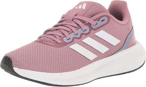 adidas Women's Run Falcon 3.0 Sneaker, Black/White/Black, 10.5 Wide in Saudi Arabia