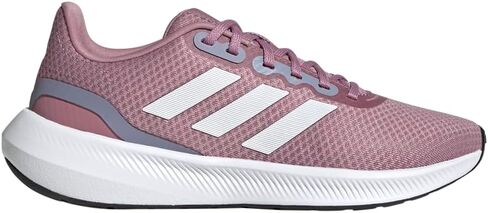 adidas Women's Run Falcon 3.0 Sneaker, Black/White/Black, 10.5 Wide in Saudi Arabia