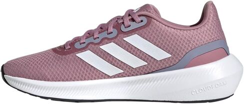 adidas Women's Run Falcon 3.0 Sneaker, Black/White/Black, 10.5 Wide in Saudi Arabia