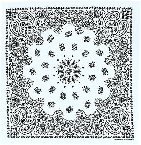 CTM® Unisex Cotton Giant-Danna 35 Inch Large Bandanas, Navy in Kuwait