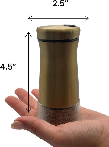 Elegant Silver Salt and Pepper Shaker Set Adjustable Stainless Steel and Glass Modern Design Adjustable Top Makes it the ideal Spice and Seasoning Dispenser Kitchen Sugar and Cinnamon Shakers in Saudi Arabia