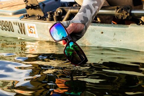 Hobie Snook Polarized Rectangular Sunglasses, Shiny Dark Brown Tort, OSFA in Kuwait
