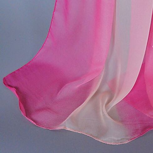 Aven Accessories Aven Women Charming Silk Georgette Long Scarf Shawl Wrap Color Rainbow, Medium in Saudi Arabia