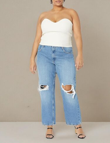 The Drop Women's Collette Strapless Cropped Sweater in Saudi Arabia