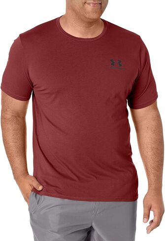 Under Armour Men's Sportstyle Left Chest Short-Sleeve T-Shirt , (392) Marine OD Green / / Black , XX-Large Tall in Saudi Arabia