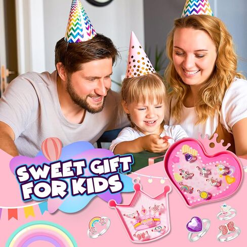 بينك شيب خاتم للبنات مكون من 12 قطعة، خليط معدني in Kuwait