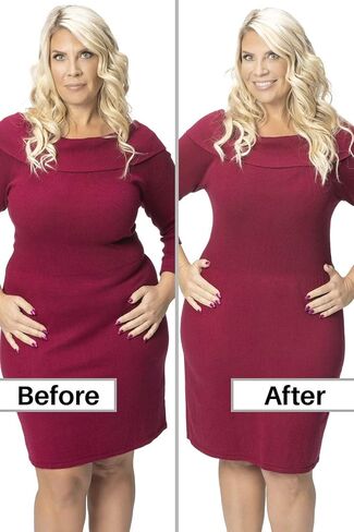 ROBERT MATTHEW Womens Shapewear Tummy Control Shorts Brilliance High-Waist Panty Mid-Thigh Body Shaper Bodysuit in Kuwait