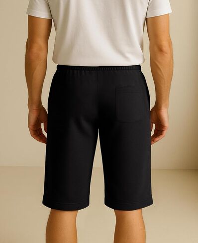 Andrew Scott Men's 3 Pack Soft & Light Cotton Drawstring Yoga Lounge & Sleep Jam Shorts/Jersey Shorts with Pockets in Kuwait