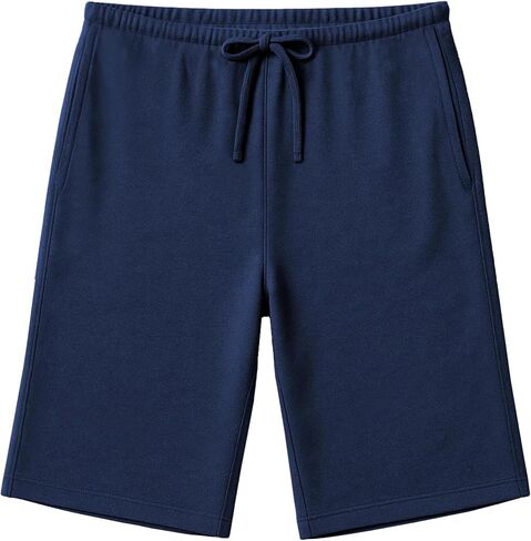 Andrew Scott Men's 3 Pack Soft & Light Cotton Drawstring Yoga Lounge & Sleep Jam Shorts/Jersey Shorts with Pockets in Saudi Arabia