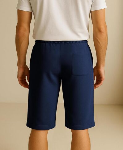 Andrew Scott Men's 3 Pack Soft & Light Cotton Drawstring Yoga Lounge & Sleep Jam Shorts/Jersey Shorts with Pockets in Saudi Arabia