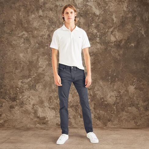 Dockers Men's Slim Fit Jean Cut All Seasons Tech Pants, (New) Egret, 34 in Kuwait