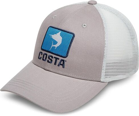 Costa Del Mar Marlin Waves Trucker hat, Charcoal, One Size US in Saudi Arabia