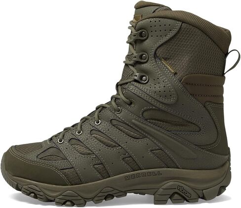 Merrell Men's Moab 3 Tactical 8" Zip Waterproof Military Boot, Dark Olive, 13 Wide in Saudi Arabia