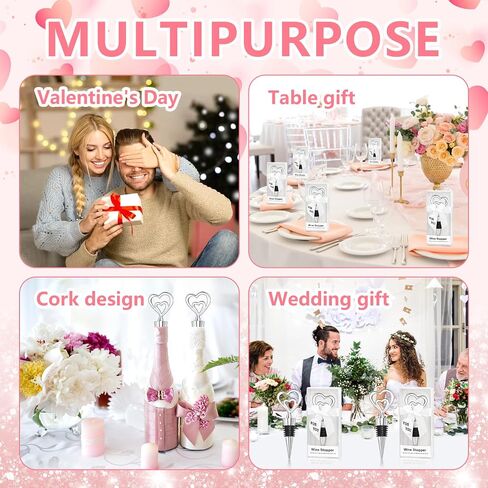 30PCS Love Design Heart Shape Wine Stoppers for Wedding Favors Bridal Shower Party Gifts for Guests Souvenir Decorations with Individual Package in Kuwait