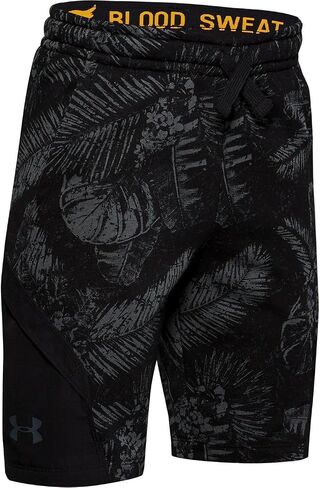 Under Armour Boys' Project Rock Terry Aloha Shorts (X-Large) Black in Saudi Arabia