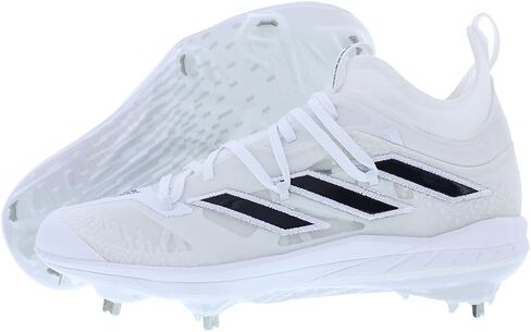 adidas Men's Adizero Afterburner 9 NWV Sneaker, White/Gold Metallic/Gold Metallic, 8 in Saudi Arabia