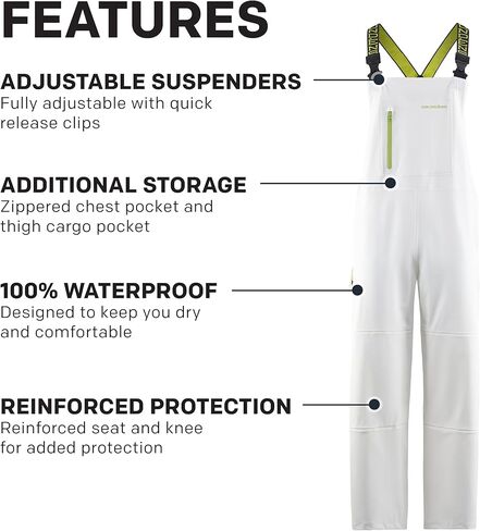 Grundens Men’s Tourney Bib Fishing Pants | Durable, Waterproof in Saudi Arabia