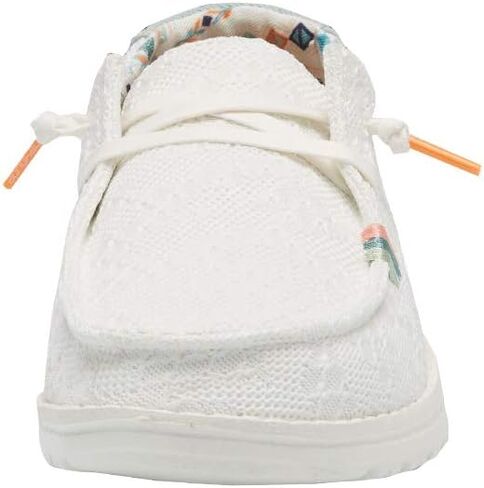 Hey Dude Women's Wendy Boho Light Denim Size 11 | Women’s Shoes | Women’s Lace Up Loafers | Comfortable & Light-Weight in Kuwait