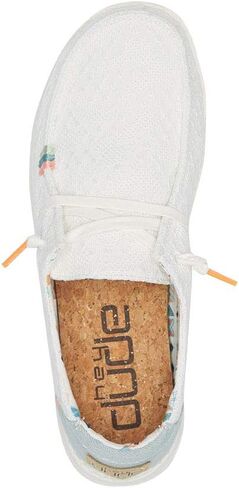 Hey Dude Women's Wendy Boho Light Denim Size 11 | Women’s Shoes | Women’s Lace Up Loafers | Comfortable & Light-Weight in Kuwait